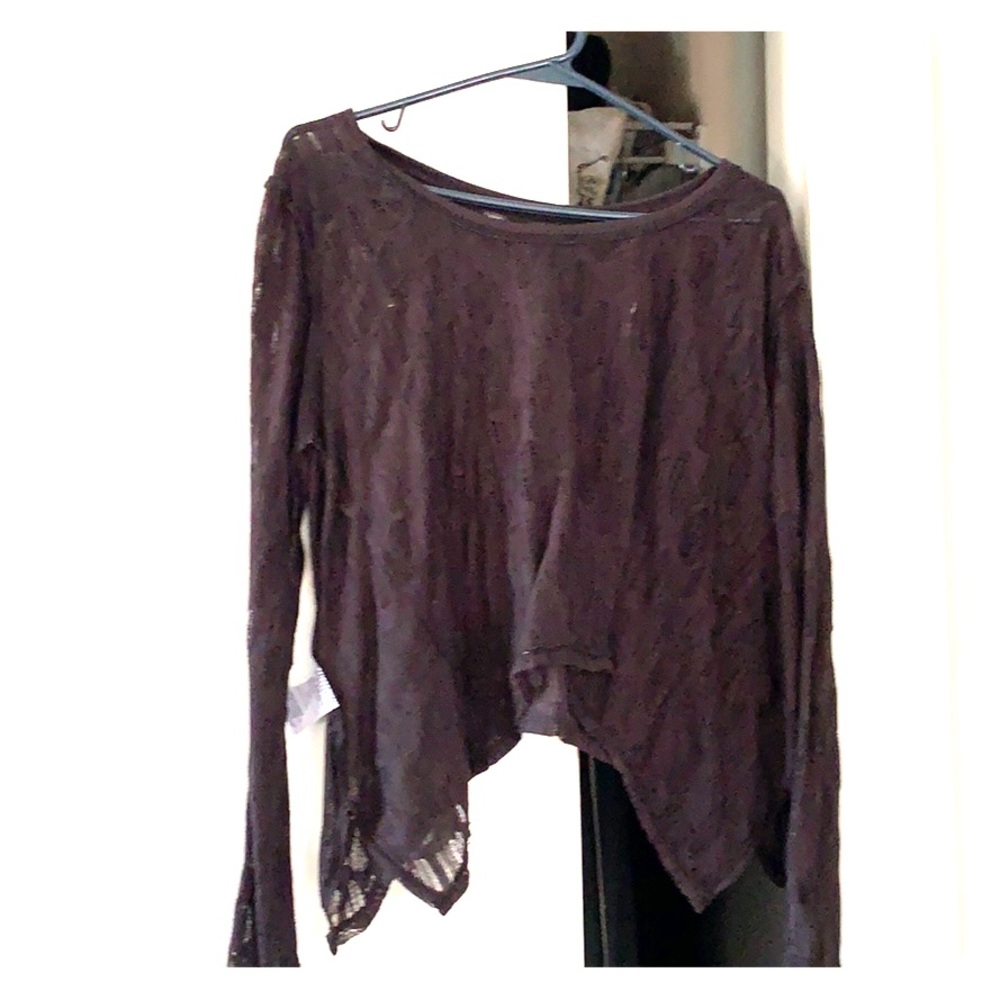 Black see through shirt